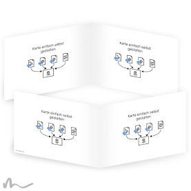 Karte Eigenes Design 21 x 15 cm Klappkarte