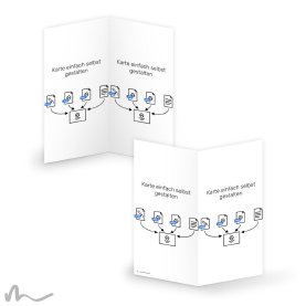 Karte Eigenes Design 10 x 21 cm Klappkarte