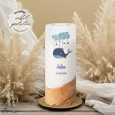 Taufkerze Holzelement Blauwal Ø8 x 20 cm