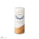 Taufkerze Holzelement Docht Boho Chic Ø8 x 20 cm