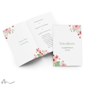 Kirchenheft Hochzeit Total Floral 15 x 21 cm