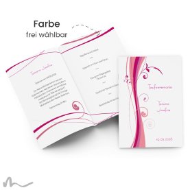 Kirchenheft Taufe Ametrin 15 x 21 cm