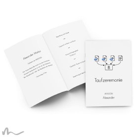 Kirchenheft Taufe Eigenes Design 15 x 21 cm