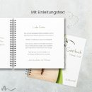 Gästebuch Taufe Ametrin Holzherz