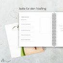 Gästebuch Taufe Ametrin Holzherz
