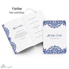 Kirchenheft Taufe Einsame Spitze 15 x 21 cm