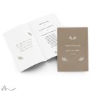 Kirchenheft Hochzeit Kraftpapier Eleganz 15 x 21 cm