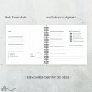 Gästebuch Hochzeit Reisepass Globus
