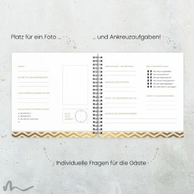 Gästebuch Hochzeit Goldstück