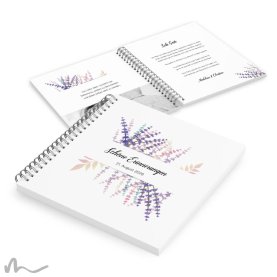 Gästebuch Hochzeit Lavendel Zweige