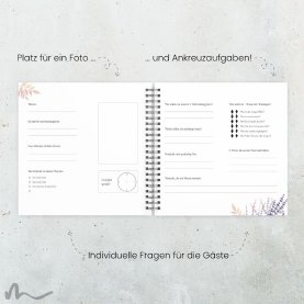 Gästebuch Hochzeit Lavendel Zweige