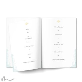 Kirchenheft Taufe Elegance 15 x 21 cm