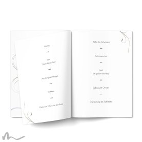 Kirchenheft Taufe Imago Rose 15 x 21 cm