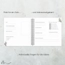 Gästebuch Taufe Blätterprint
