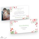 Hochzeitseinladung Total Floral 21 x 10 cm Doppelseitig