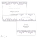 Hochzeitseinladung Einsame Spitze 21.5 x 10.5  cm Wickelfalz