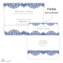 Hochzeitseinladung Einsame Spitze 21.5 x 10.5  cm Wickelfalz