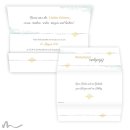 Hochzeitseinladung Elegance 21.5 x 10.5  cm Wickelfalz