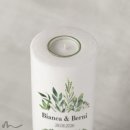 Hochzeitskerze Greenery Ø9 x 25 cm