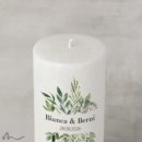 Hochzeitskerze Docht Greenery Ø9 x 25 cm