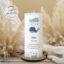 Taufkerze Docht Blauwal Ø8 x 20 cm