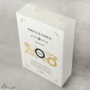 Hochzeitskerze Docht Steampunk 17 x 25 cm