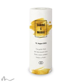 Hochzeitskerze Goldene Zeiten Ø9 x 25 cm