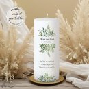 Taufkerze Docht Greenery Ø8 x 20 cm