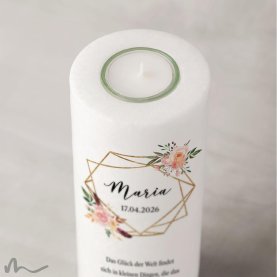 Taufkerze Glamourös Ø8 x 20 cm