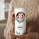 Taufkerze Eukalyptus Ø8 x 20 cm mit Foto