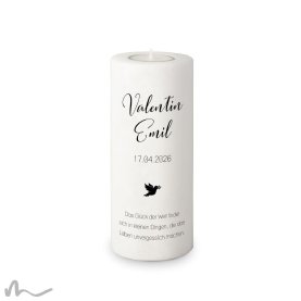 Taufkerze Schlicht Ø8 x 20 cm