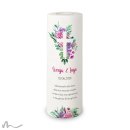 Hochzeitskerze Florales Kreuz Ø9 x 25 cm