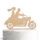 Cake Topper Motorrad Holz