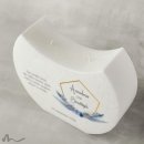 Hochzeitskerze Docht Boho Chic Halbmond 24 x 19 cm