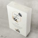 Hochzeitskerze Docht Zeitlos Elegant 17 x 25 cm