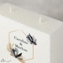 Hochzeitskerze Docht Zeitlos Elegant 17 x 25 cm