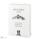 Hochzeitskerze Docht Bergleidenschaft 17 x 25 cm