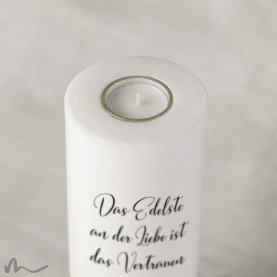 Hochzeitskerze Schlicht Ø9 x 25 cm