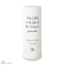 Hochzeitskerze Docht Schlicht Ø9 x 25 cm