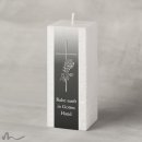 Trauerkerze Docht Rose 6 x 6 x 15 cm