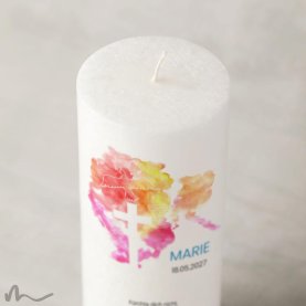 Konfirmationskerze Docht Abendrot Ø8 x 20 cm