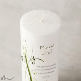 Kommunionkerze Docht Ametrin Ø8 x 20 cm