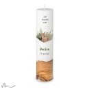 Taufkerze Holzelement Docht Rehkitz Ø6 x 25 cm