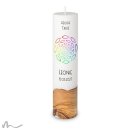 Taufkerze Holzelement Docht Regenbogenfische Ø6 x 25 cm