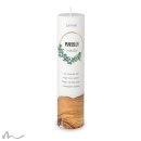Taufkerze Holzelement Docht Eukalyptus Ø6 x 25 cm