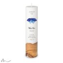Taufkerze Holzelement Docht Stille Stunde Ø6 x 25 cm