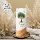 Taufkerze Holzelement Lebensbaum Ø8 x 20 cm