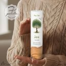 Taufkerze Holzelement Docht Lebensbaum Ø6 x 25 cm