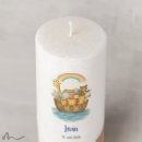Taufkerze Holzelement Docht Arche Noah Ø8 x 20 cm