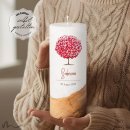 Taufkerze Holzelement Docht Herzbaum Ø8 x 20 cm